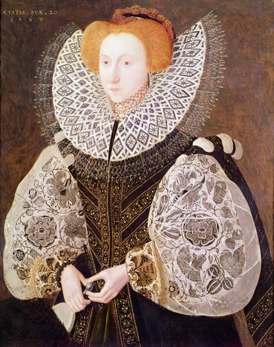 Unknown Girl, Aged 20, 1587 by John Bettes the Younger